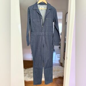Lee pin striped boiler suit